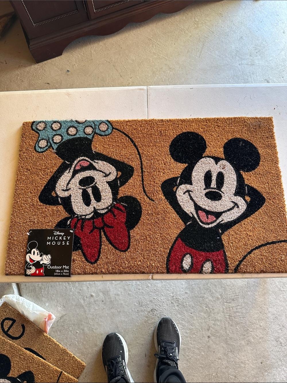 Mickey and Minnie Outdoor Doormat
